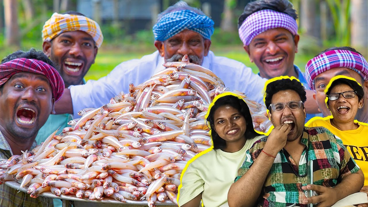 NETHILI FISH FRY Reaction 😂 | Ramstk Family@VillageCookingChannel