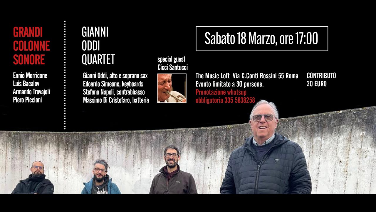 Gianni Oddi Quartet, feat. Cicci Santucci, Live at The Music Loft, Rome, March 18th, 2023