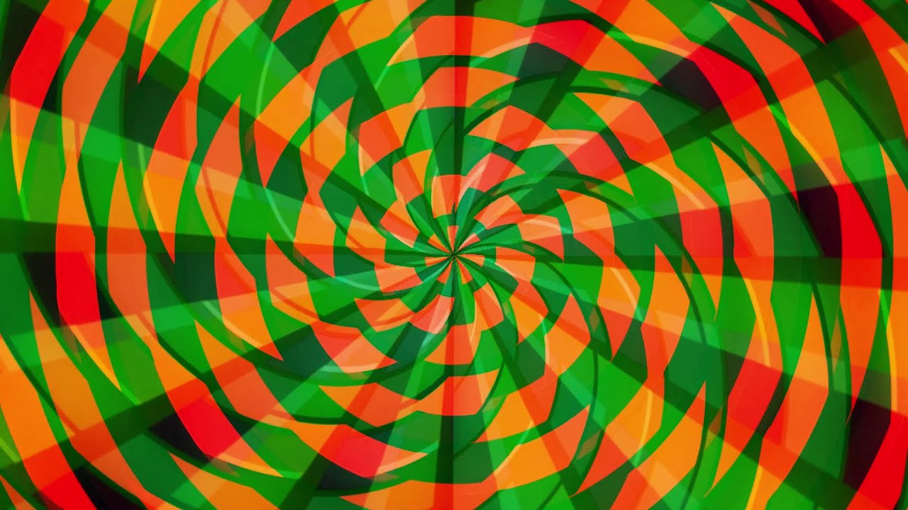 Trippy Hypno Spiral Green & Red VJ Loop Effect | FREE DOWNLOAD