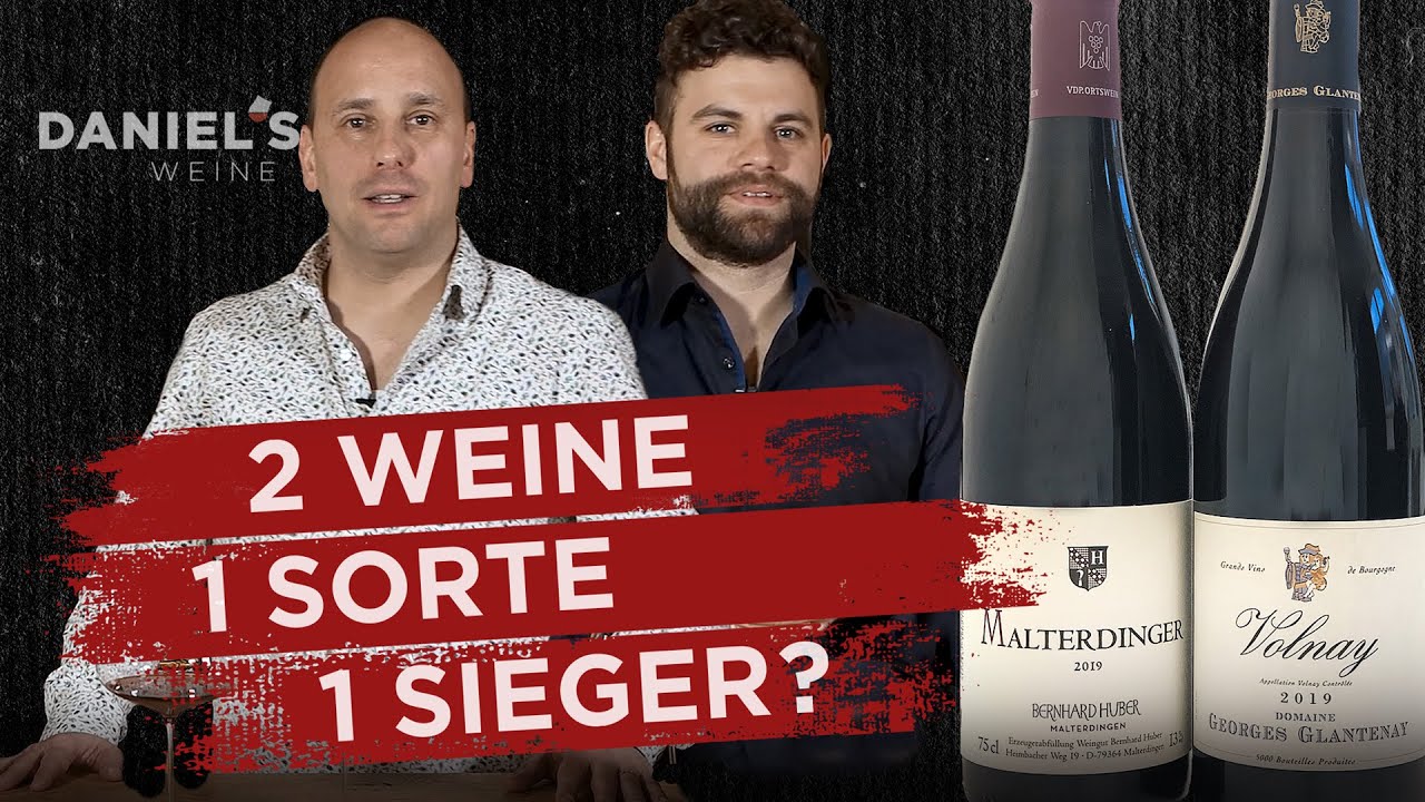 Pinot Noir von Glantenay und Spätburgunder von Bernhard Huber - Burgund vs. Baden - Daniels Weine