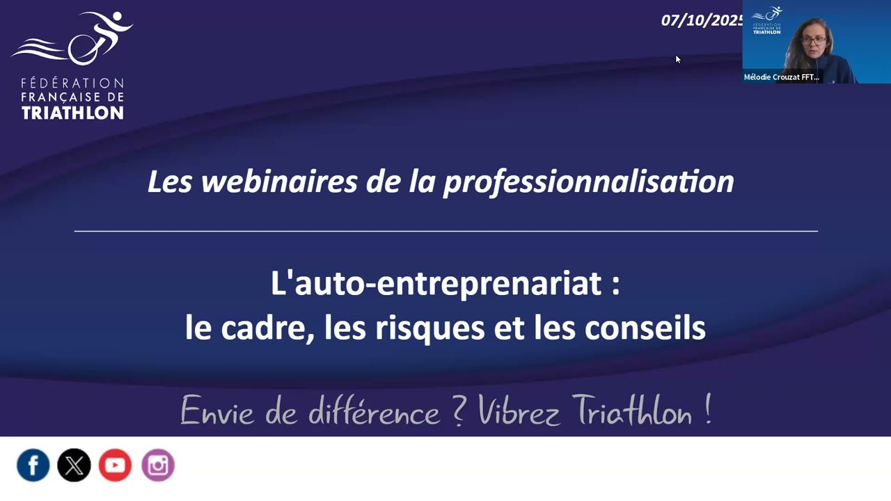Webinaire professionnalisation #10 - La micro-entreprise dans le sport
