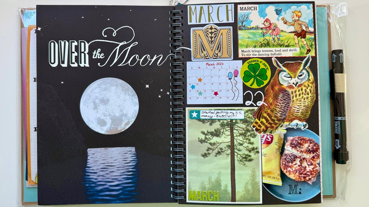 Smashbook, scrapbook, junk journal flip through 2023  book one of two 