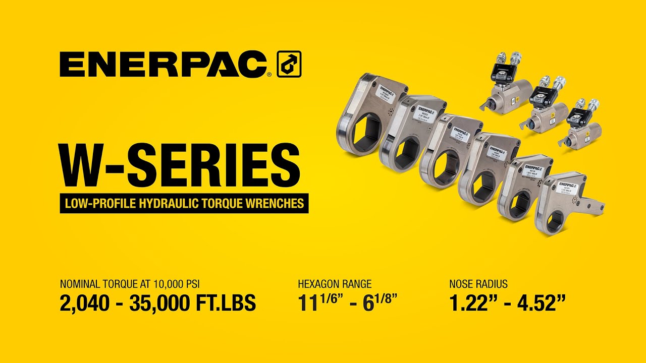 W-Series Low Profile Hydraulic Torque Wrenches | Enerpac