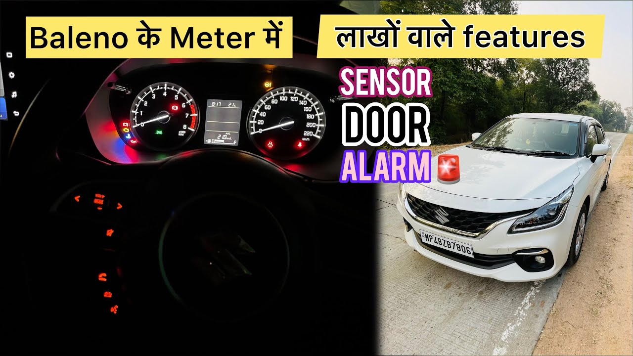2023 Baleno Meter setting 🤩 MID hidden features 😎(clock, display, door, security setting)