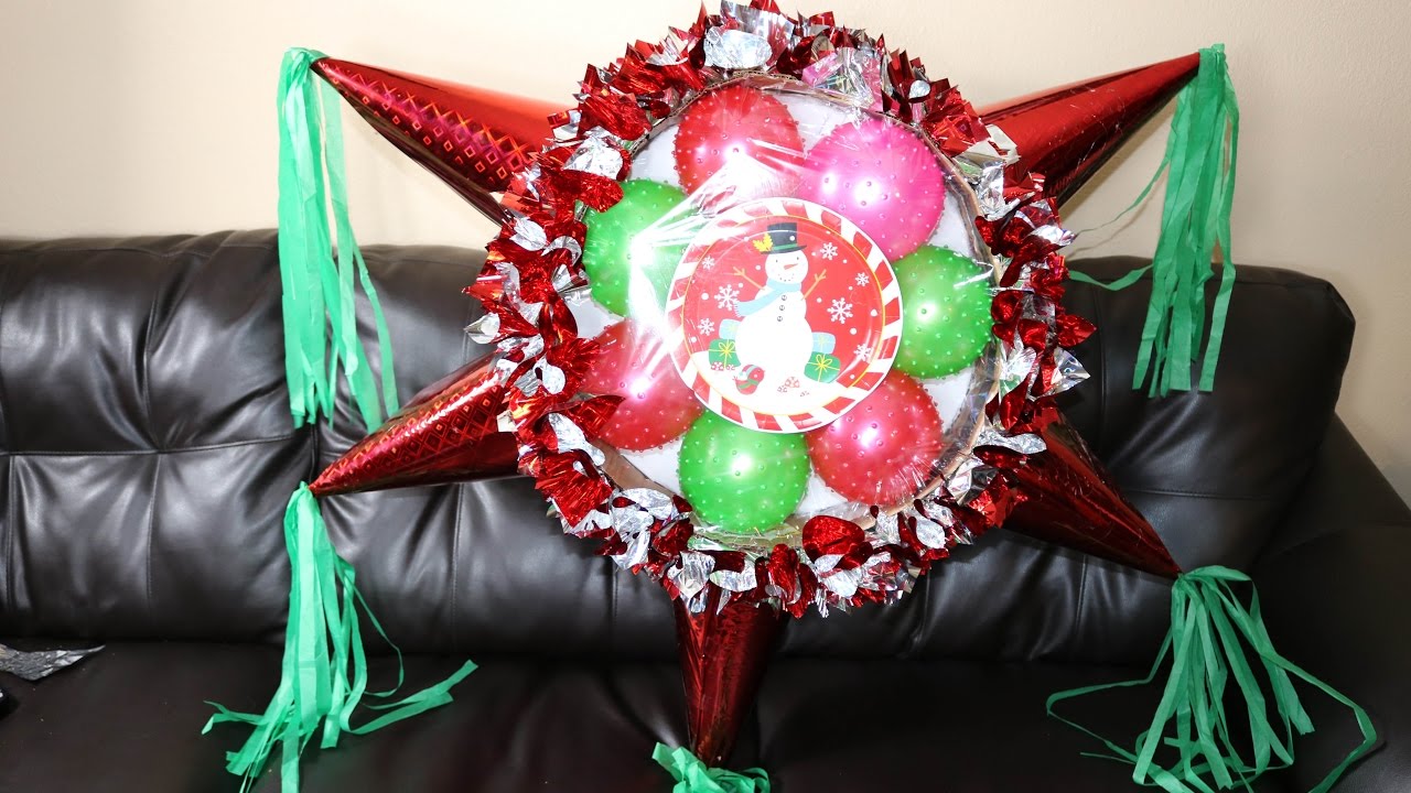 Piñata con pelotas