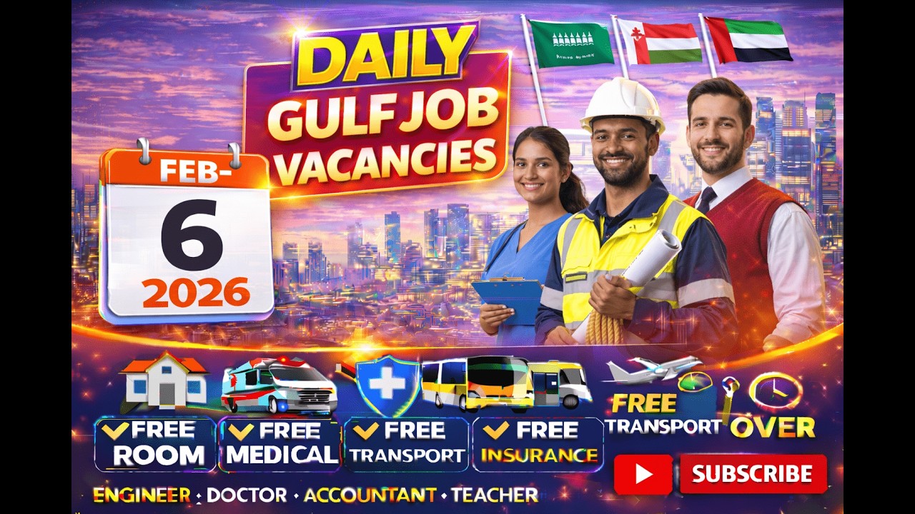 6-2-2026 Gulf Job Vacancies Apply Now #job #dubaijobs #jobseekers #jobsearch #saudijobs #jobhunting