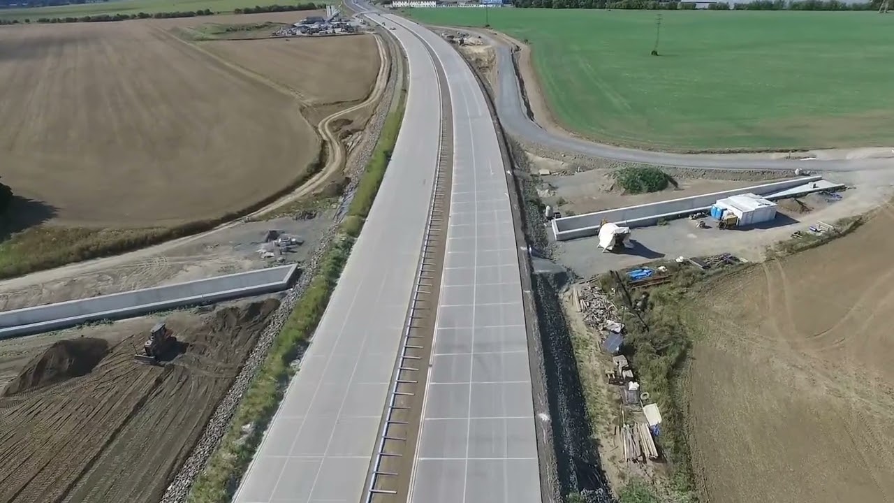 Dostavba D1 Říkovice - Přerov, celý úsek (Srpen 2025)