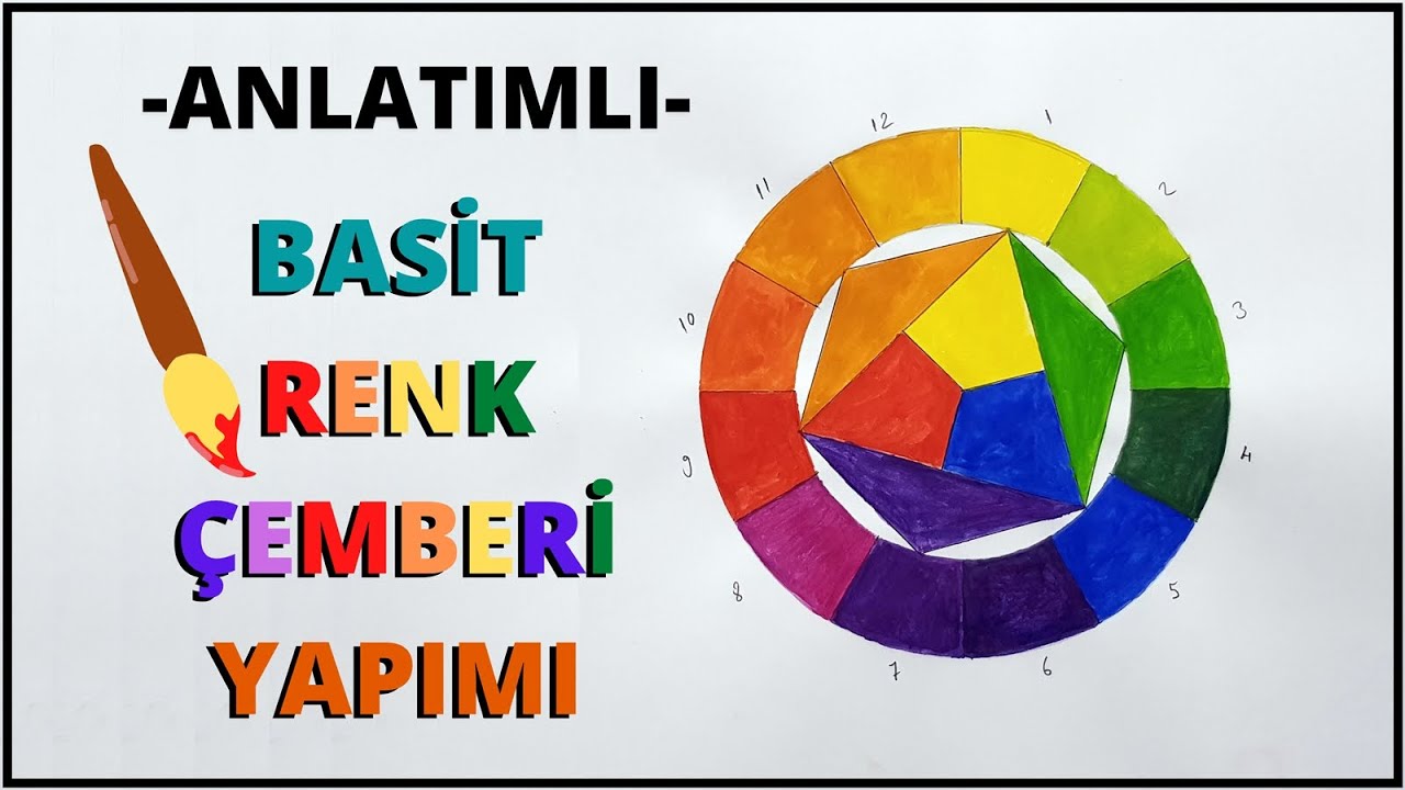 RENK ÇEMBERİ YAPIMI ( ANLATIMLI )- RENK ÇARKI (UZAKTAN EĞİTİM GÖRSEL SANATLAR DERSİ)