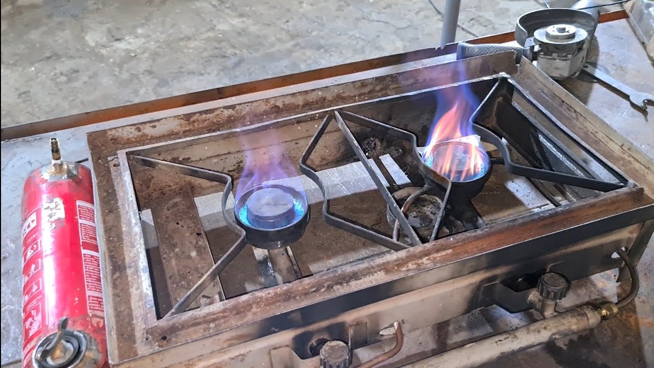 Teste de autonomia do fogão a vapor de gasolina