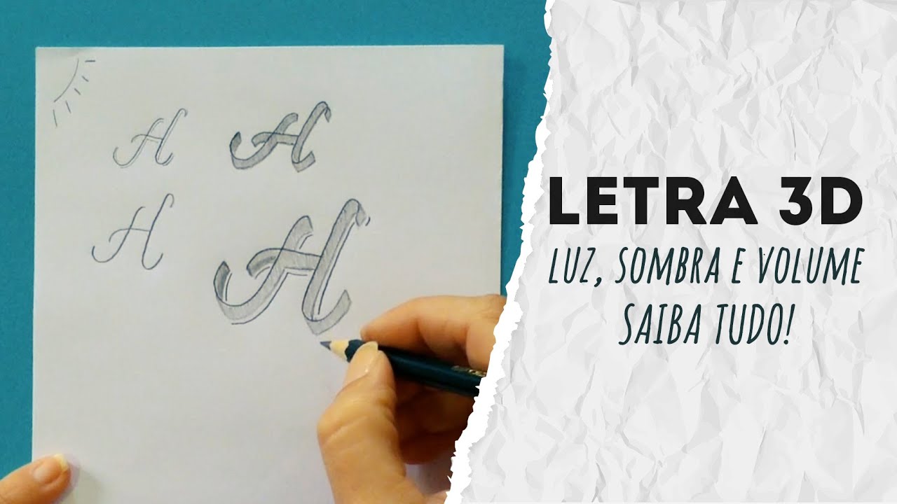 Letra 3D - Luz, Sombra e Volume