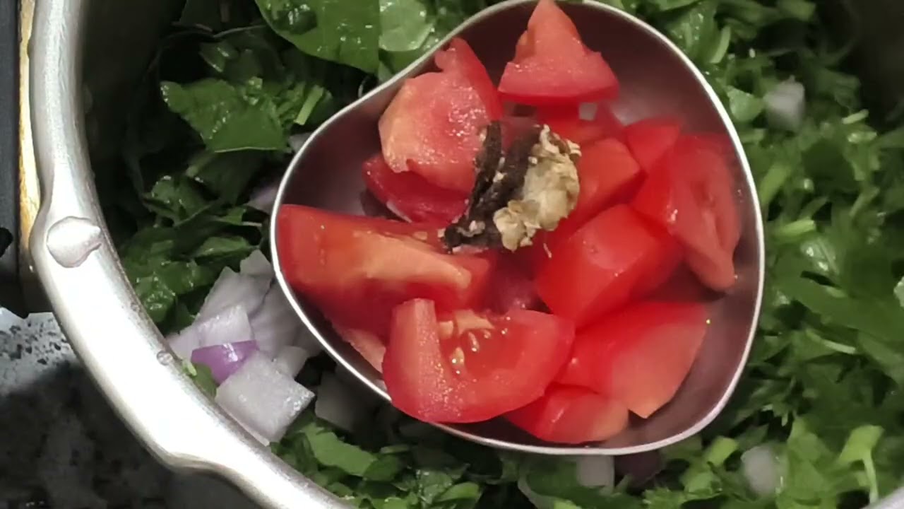 Dal with Leafy Greens Gravy | Healthy South Indian Style