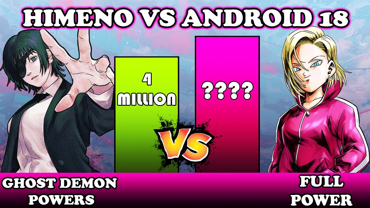Himeno vs Android 18 - POWER LEVELS! Chainsaw Man | Dragon Ball Super