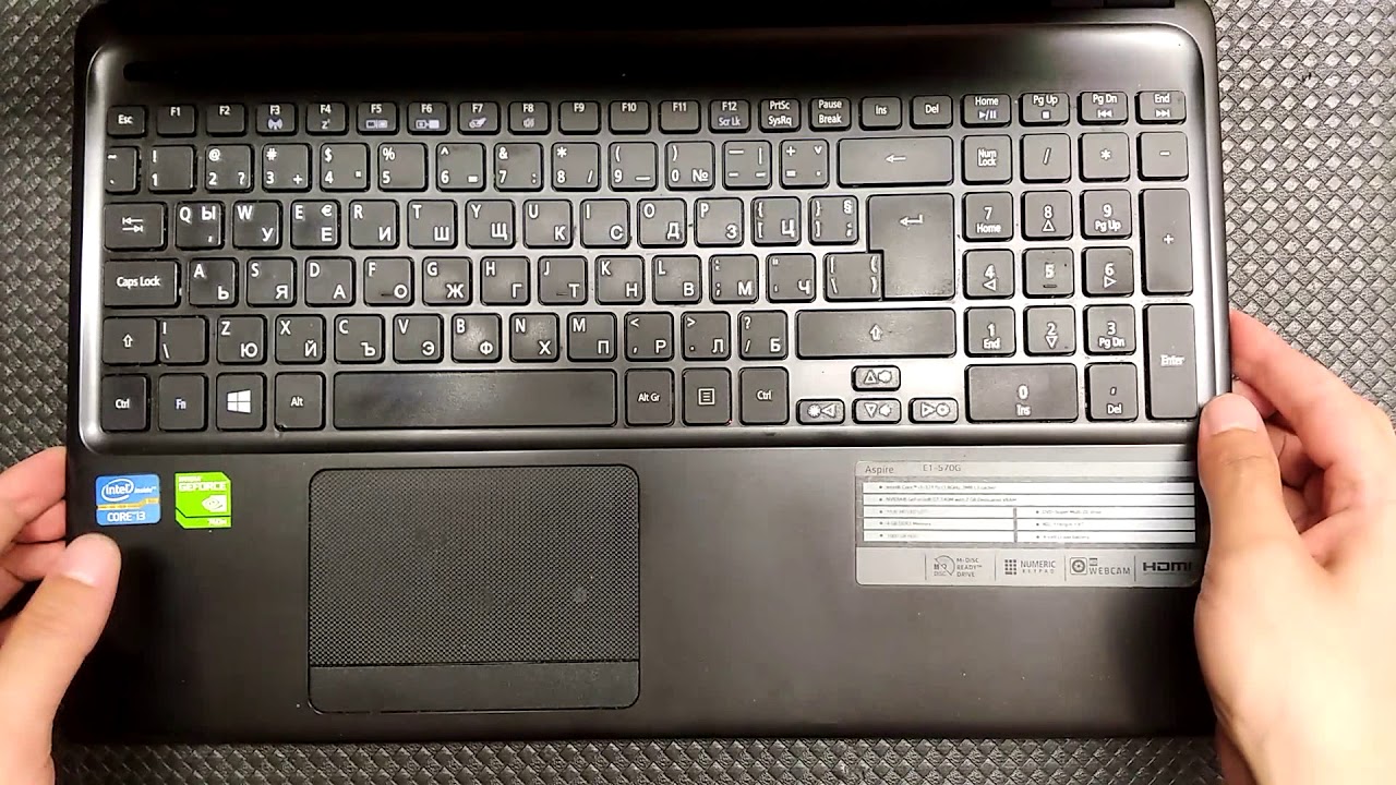 Acer Aspire E1-570G disassembly [no audio].