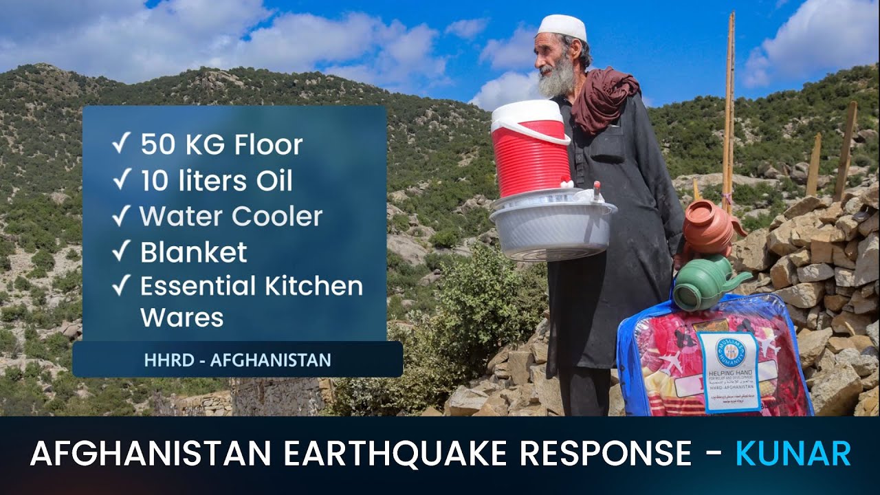 Afghanistan Earthquake Response | Food, Kitchen Wares & Blankets Distributed | Nur gul - Kunar