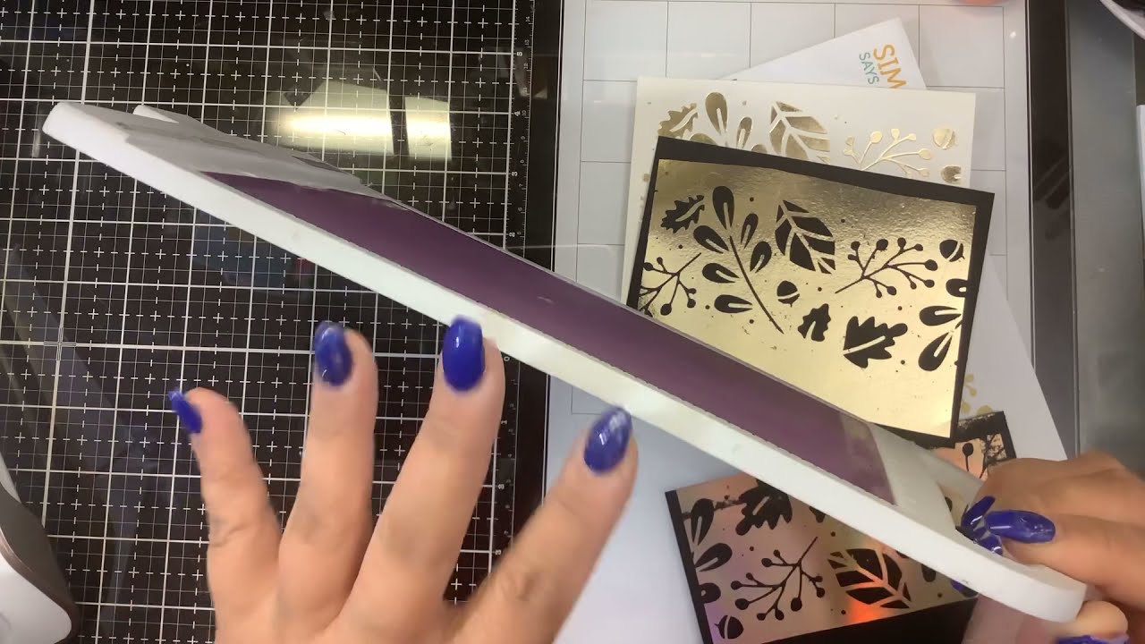 Foiling the waste with Spellbinders Glimmer