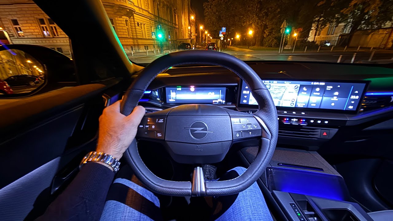 Новый OPEL GRANDLAND 2025 — ночной тест-драйв и обзор (Hybrid 145)