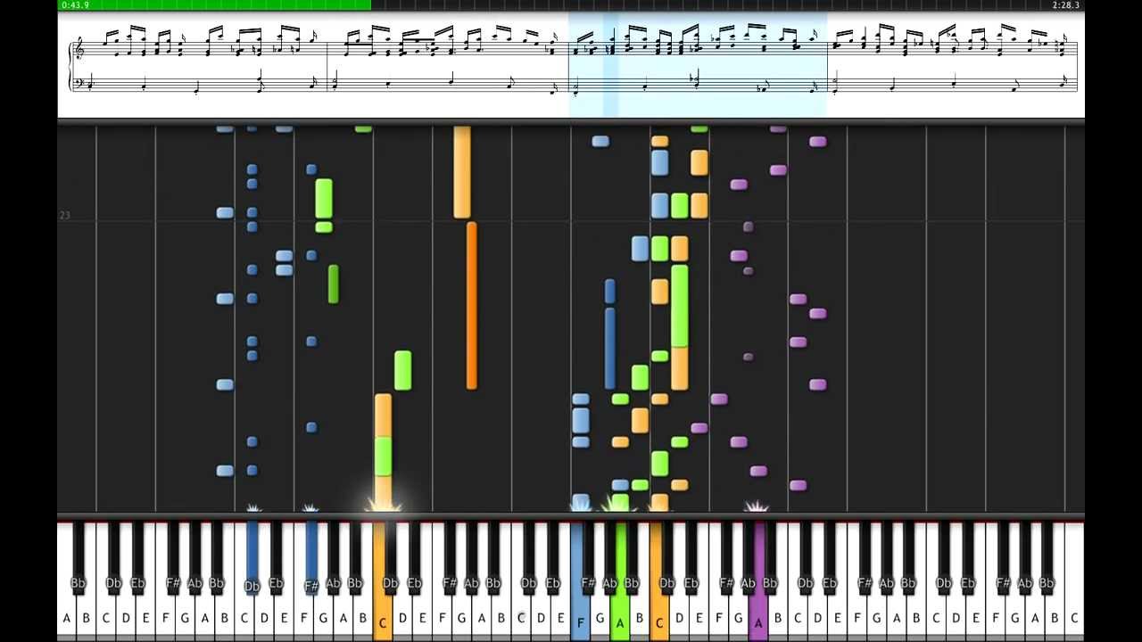 New Super Mario Bros. DS Athletic/Air Platform Theme on Synthesia