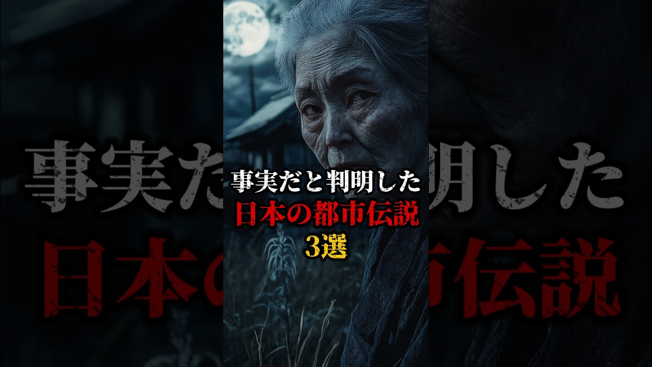 事実だと判明した日本の都市伝説3選#ミステリー #都市伝説 #歴史