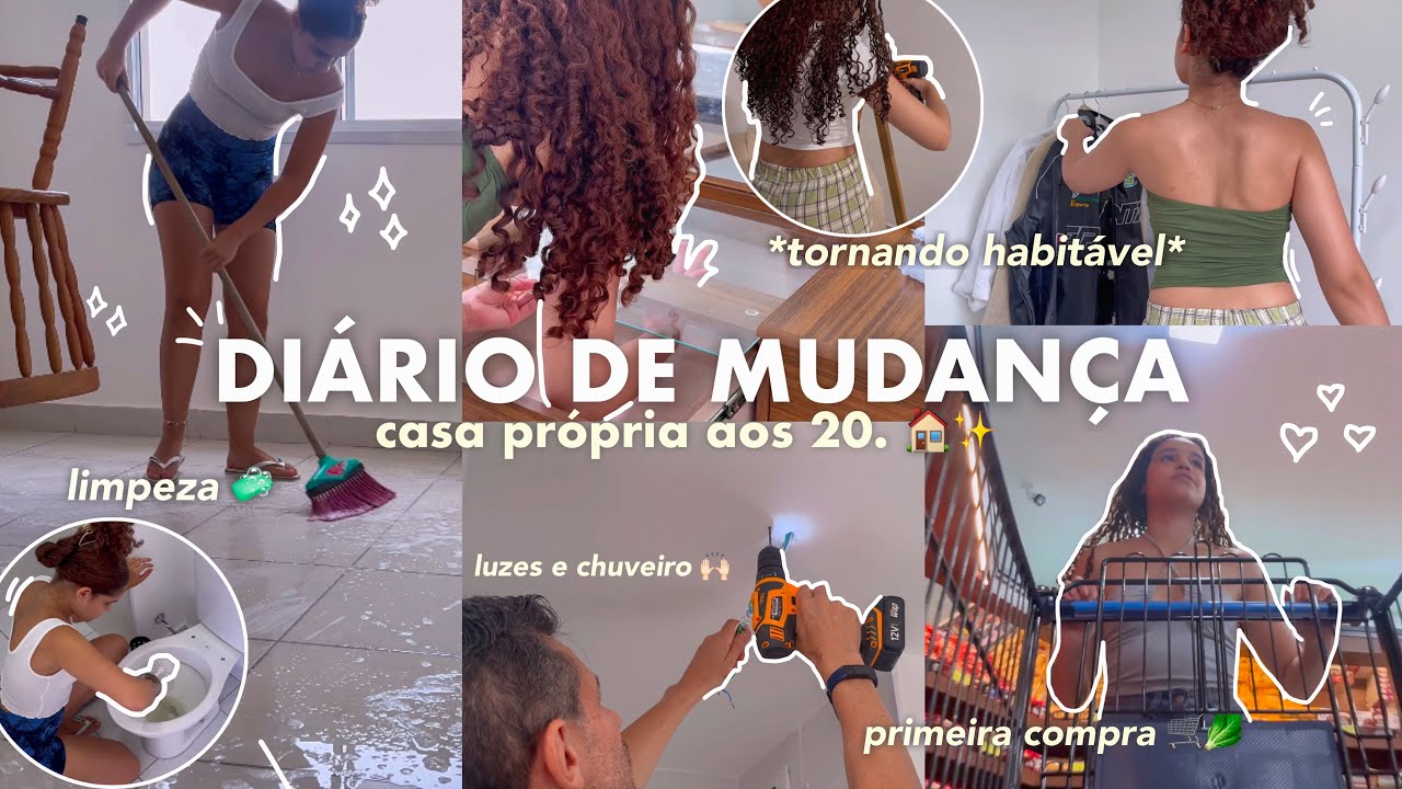 DIÁRIO DE MUDANÇA #3 🚚| primeira compra, faxina e tornando habitavel