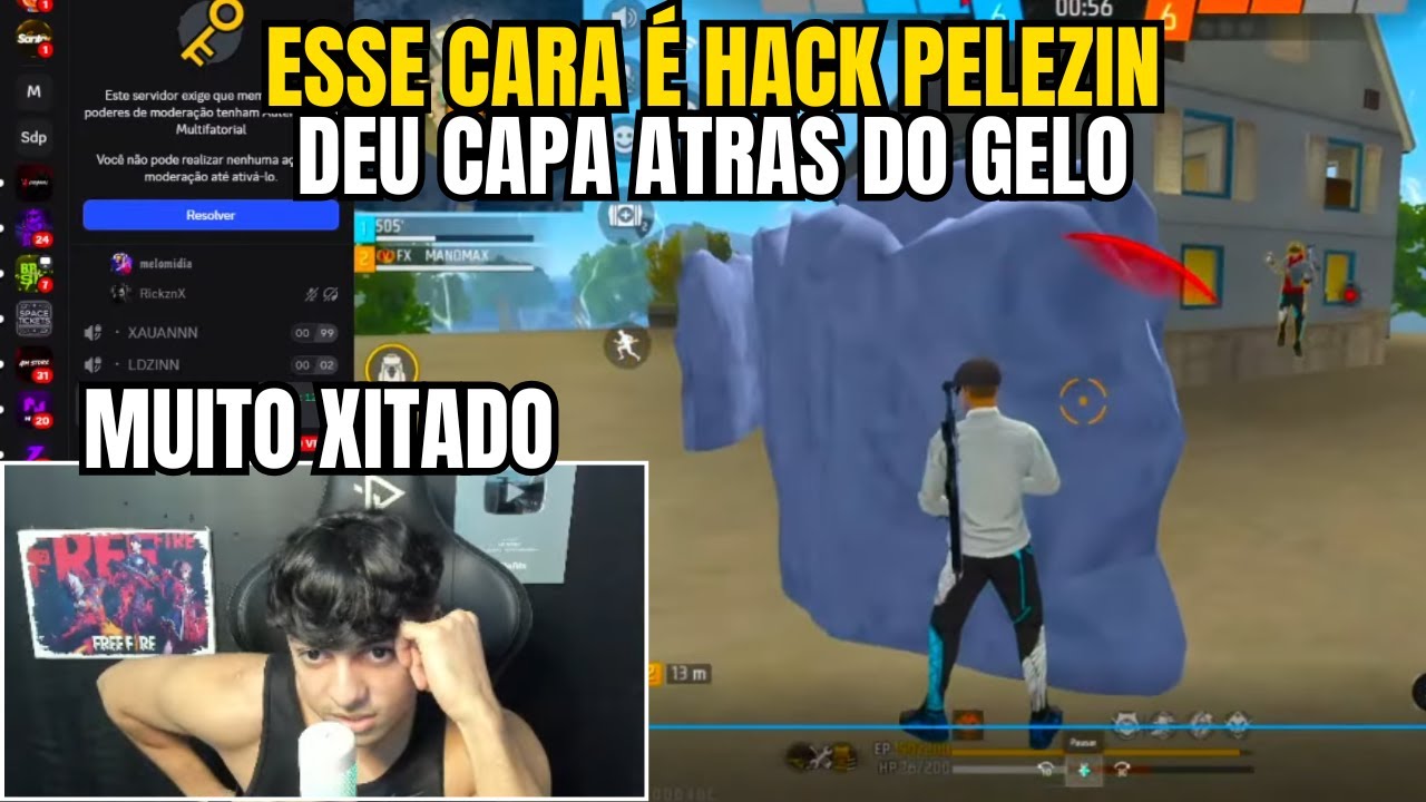 MANOMAX E PELEZIN DESCONFIOU DESSE PLAYER QUE ESTAVA DANDO CAPA ATRÁS DO GELO!!!