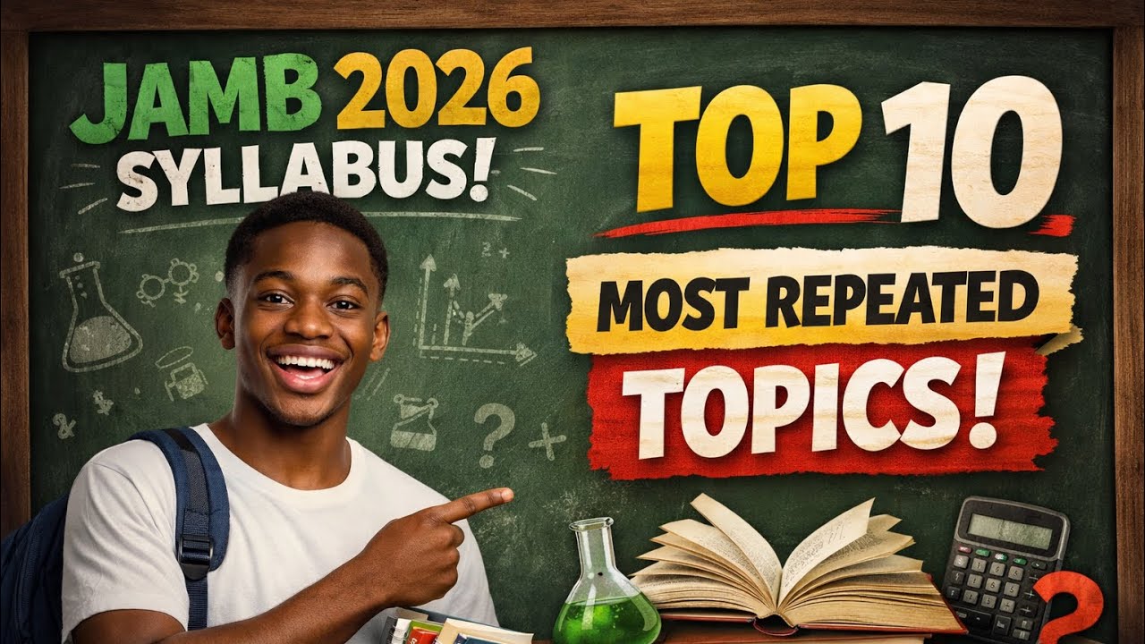 Jamb 2026 Syllabus | Chemistry | Top Ten Most Repeated Topics in the Exam