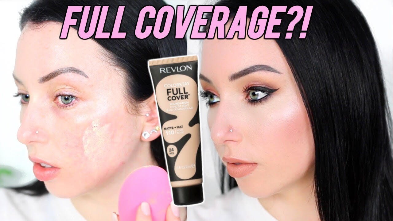 New! REVLON FULL COVER FOUNDATION {First Impression Review & Demo!} Dry Skin 10 HR Wear Test