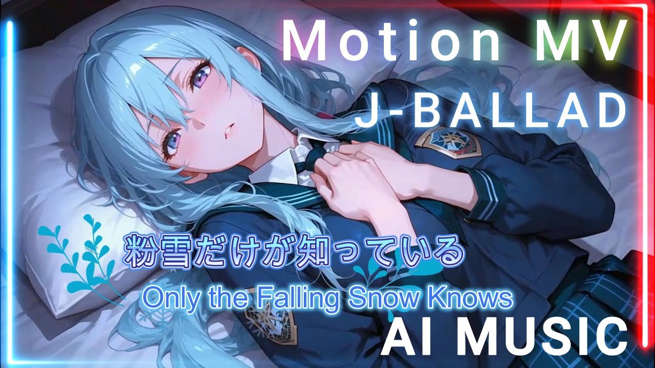 【AI J-BALLAD / Motion MV】粉雪だけが知っている― 胸に降る、遅すぎた言葉たち
