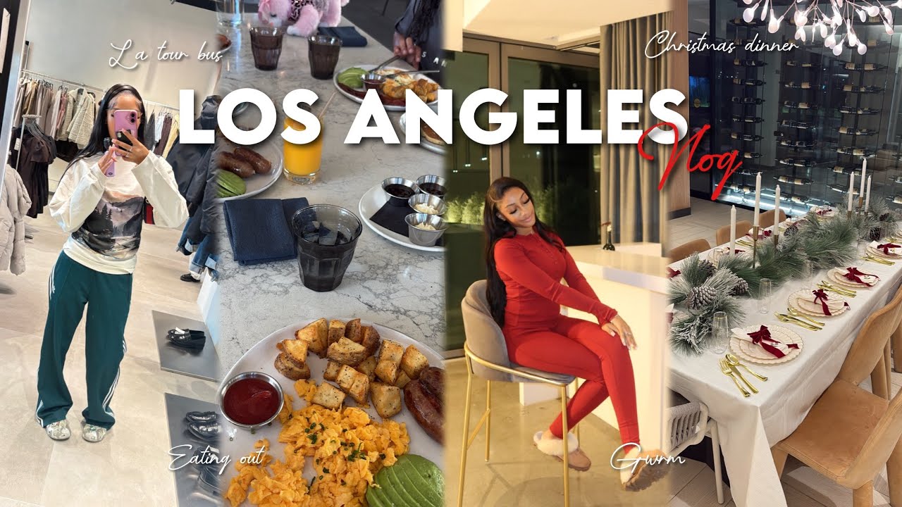 Week In Los Angeles ⋆.𐙚 ̊. | Christmas dinner, Tour bus, Gwrms + more!
