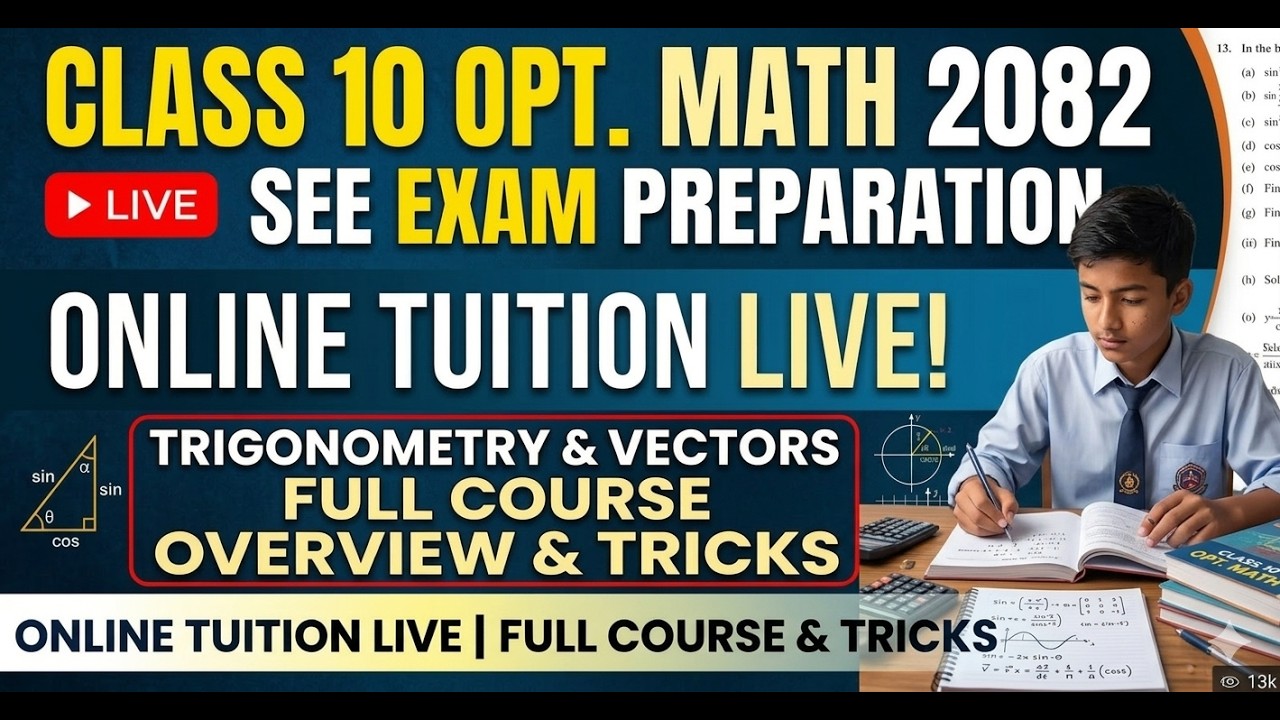 Class 10 Optional Math 2082 | SEE Exam Preparation | Online Tuition | Full Course Overview & Tricks