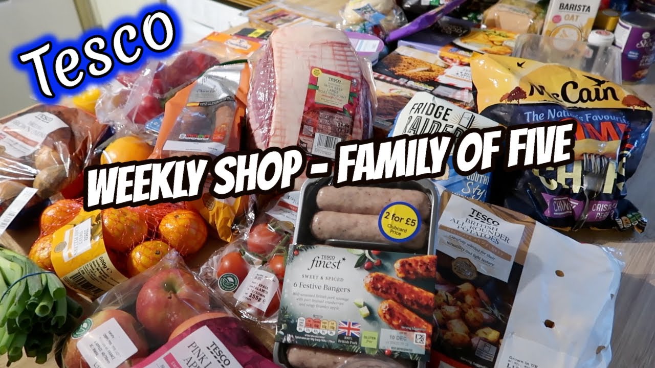 Сколько я потратил в Tesco? Семья из 5 человек, закупившая продукты!
