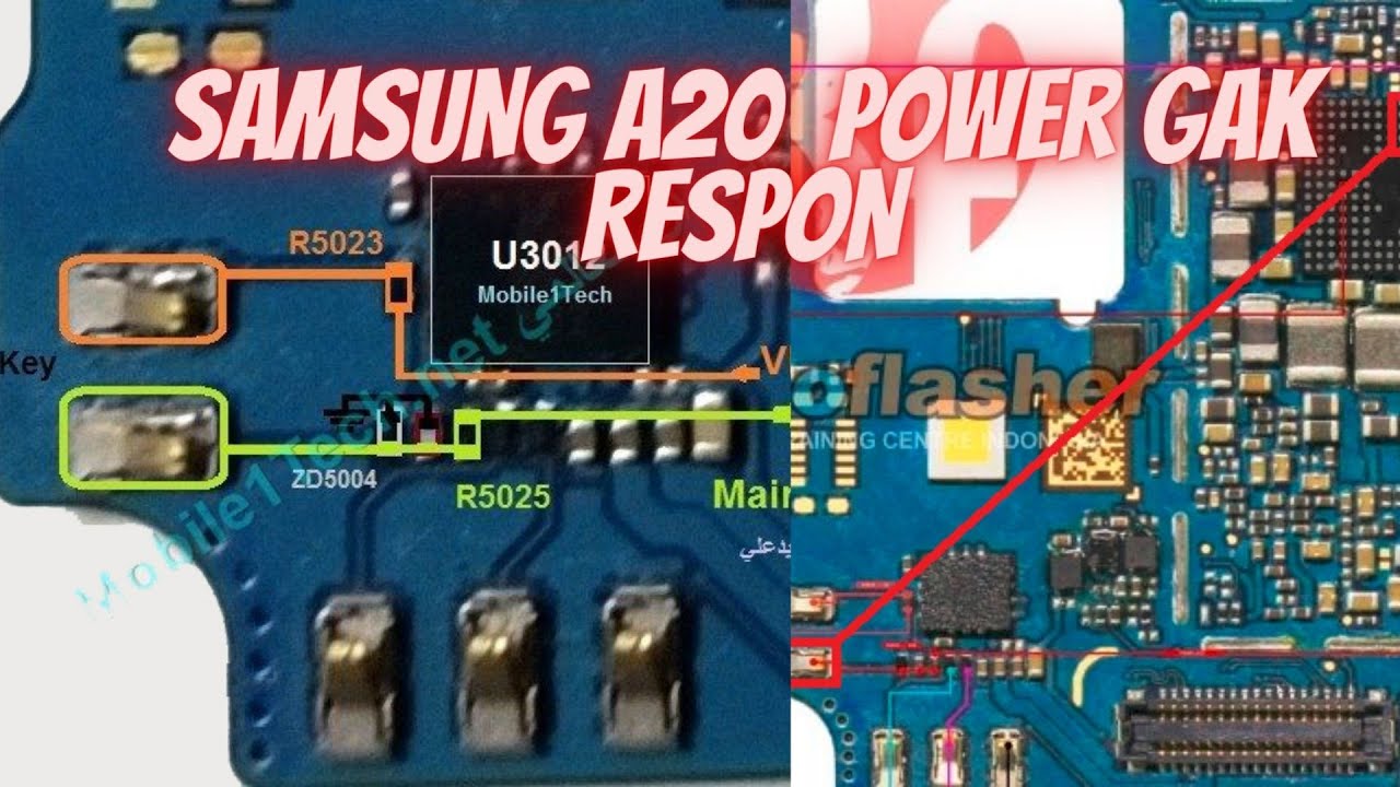SAMSUNG A20 POWER GAK RESPON|| SAMSUNG A205F POWER KEY BUTTON NOT WORKING