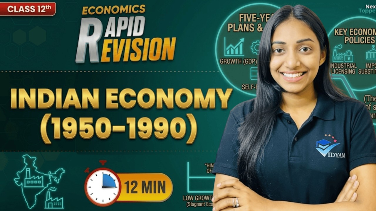 RAPID REVISION INDIAN ECONOMY (1950-1990) I 12th INDIAN ECONOMY CH-2