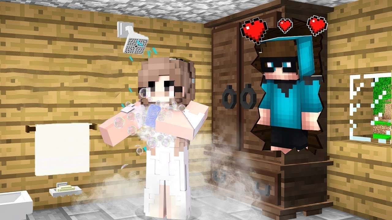 KIZ KOMŞUMU GİZLİCE İZLEDİM -Minecraft