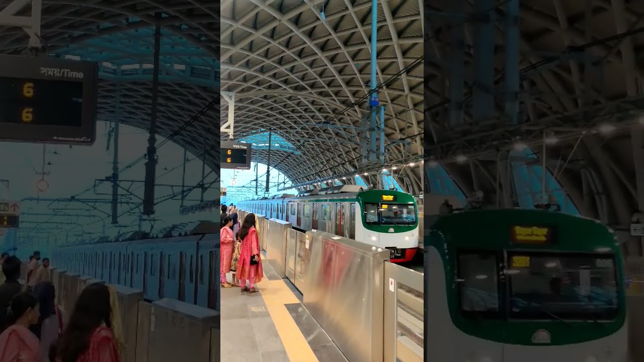 Dhaka Metro Rail at Night