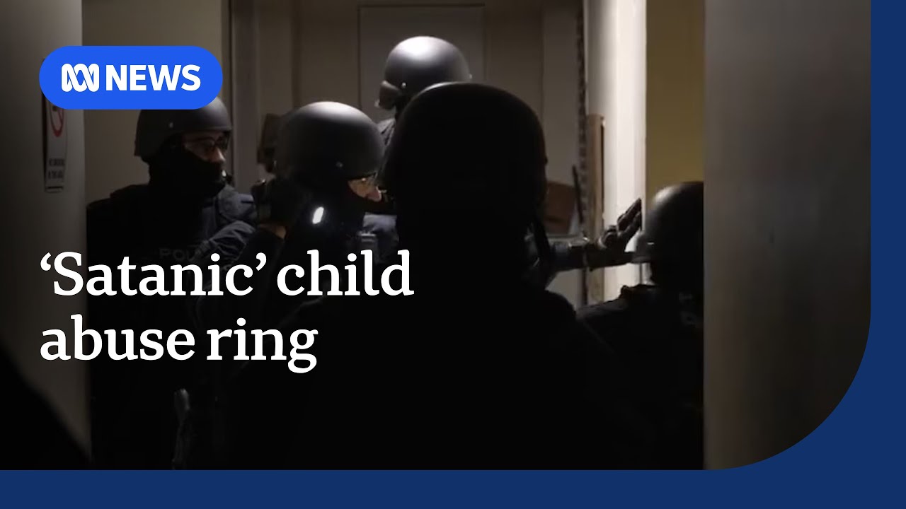 Four men charged over alleged 'satanic' child abuse material ring | ABC NEWS