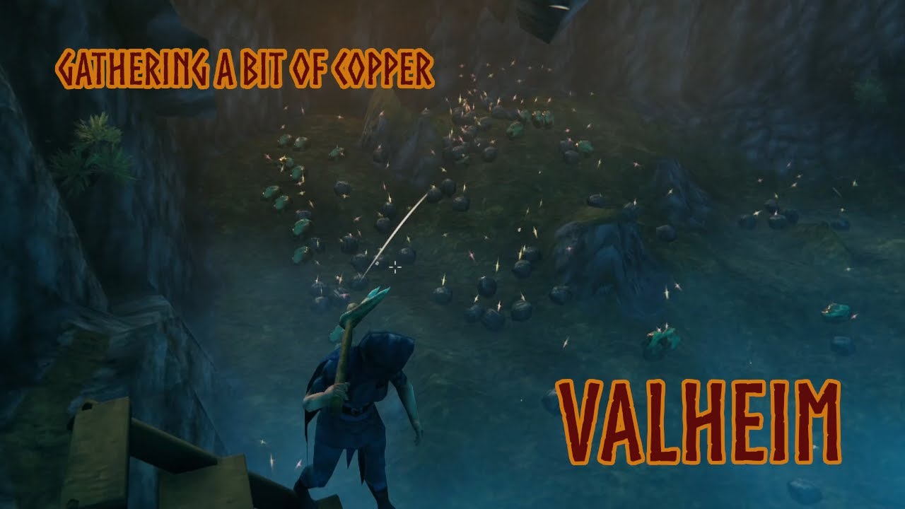 Valheim S1E23 - Gathering copper, smelting and doing some home base defense