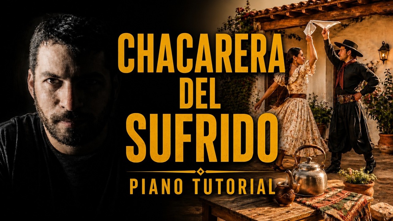 Chacarera del sufrido-PIANO Tutorial fácil