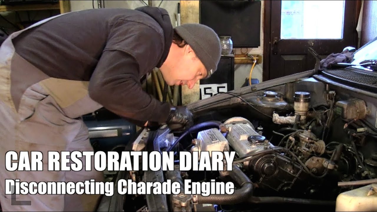 Disconnecting Engine for Removal: Charade Restoration #3
