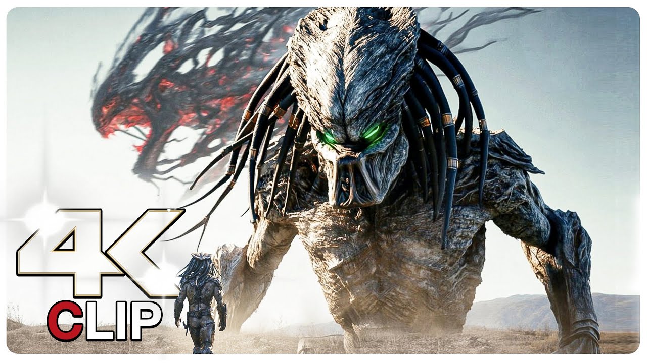 Apex Predator Vs Predator Fight Scene | PREDATOR BADLANDS (NEW 2025) MOVIE CLIP 4K