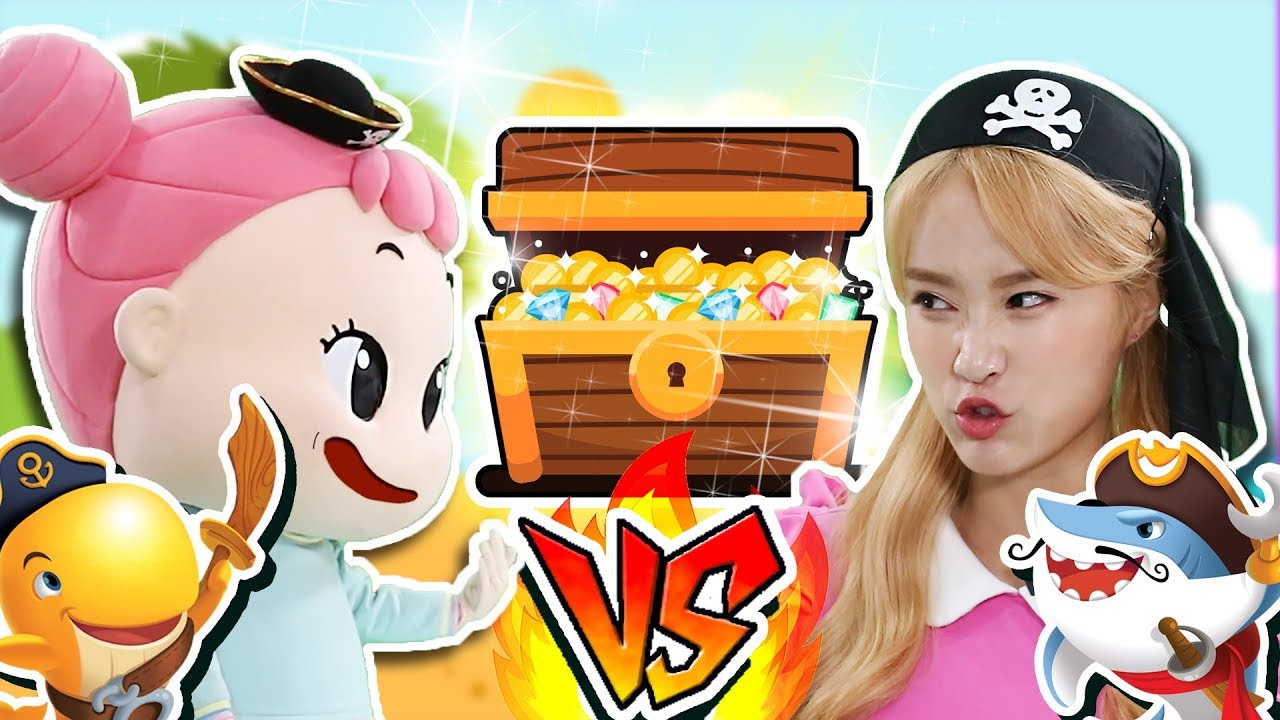 [고래밥vs상어밥] 지니지니와 랜덤 복불복 빙고게임 챌린지 먹방 대결 Challenge - 지니