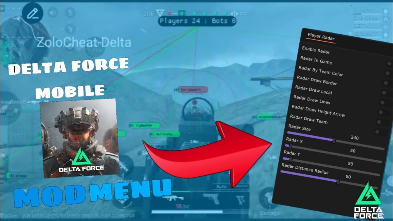 🔥Delta Force Mobile Mod Menu v2.0 - Silent Aimbot | Delta Force Mobile Hack | Cheat Delta Force💯🔥