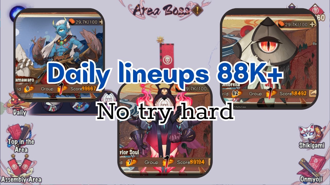 Area Boss | Ultra | Daily lineups 88k+ score - No try hard