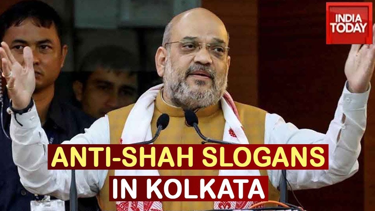 Amit Shah Rally's Begins In Kolkata, Anti-Shah Slogans Raised In Kolkata