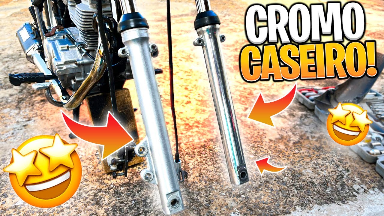 COMO CROMAR AS BENGALAS DA MOTO?