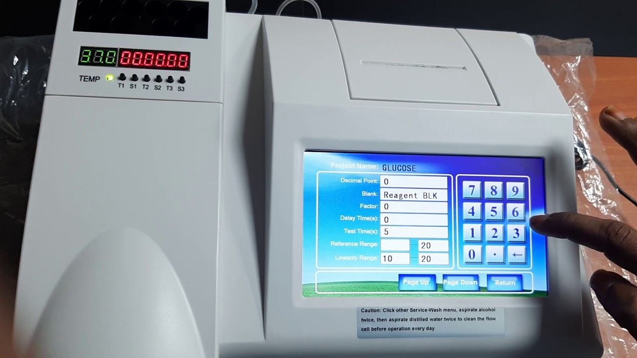 how to setup biochemistry analyzer programme? Biochemistry analyzer training