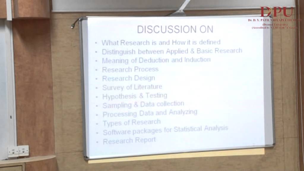Research Methodology : Part-1