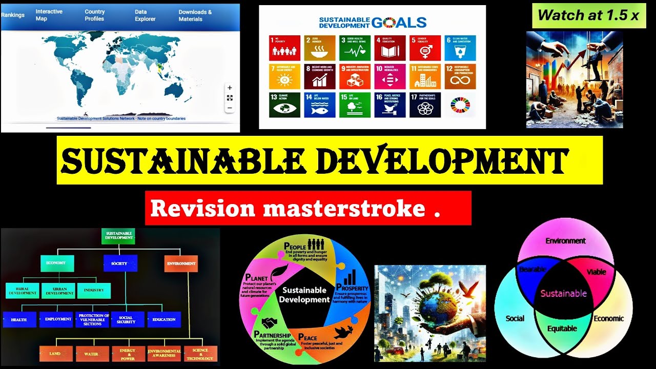 SUSTAINABLE DEVELOPMENT - REVISION MASTERSTROKE .🌎