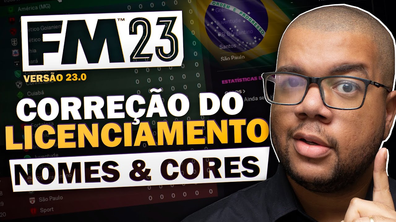 Como corrigir NOMES e CORES no Football Manager 2023 (Versão 23.0)