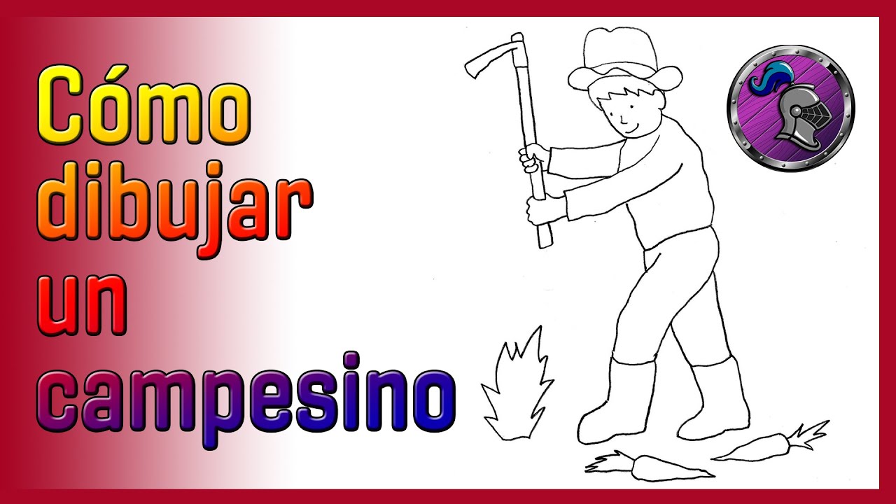 🤠Cómo dibujar UN CAMPESINO🤠 How to draw A FARMER✏️😀
