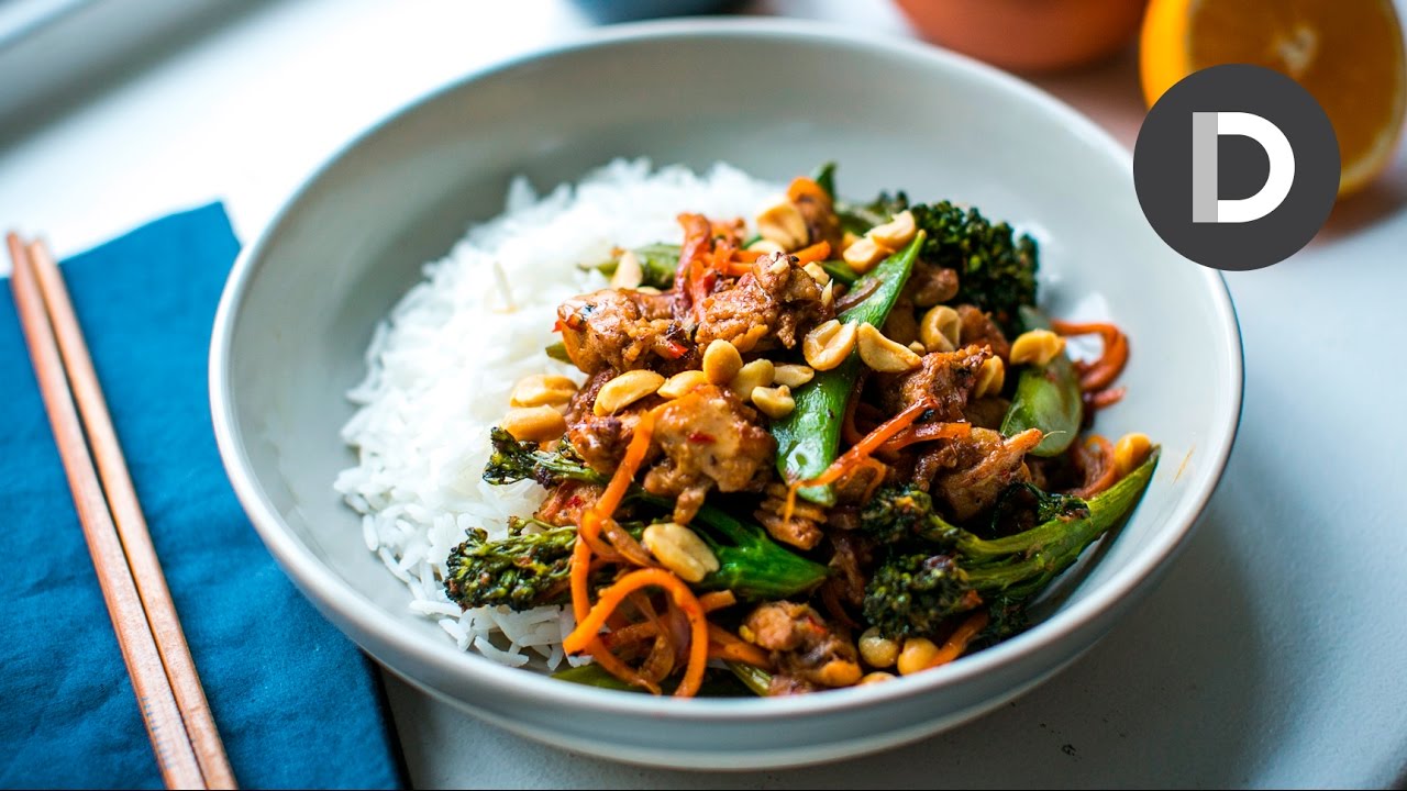 One Pan Sticky Orange Chicken Stir Fry Recipe!